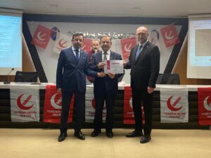 Yeniden Refah Partisi Osmancık İlçe Başkanı Hamit Akman’a çalışmalarından dolayı