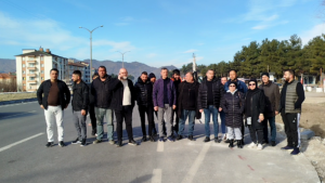 Çorum’un Osmancık ilçesinde D-100 karayolunda yapılan genişletme çalışmaları ve yol