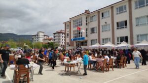 Çorum’un Osmancık ilçesinde “Gazze’ye Selam Direnişe Devam” temalı yardım kermesi