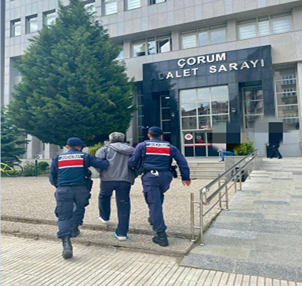 Çorum’da hakkında kesinleşmiş 12 yıl 6 ay hapis cezası bulunan