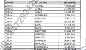 Köylerin Altyapısının Desteklenmesi (KÖYDES) Programı kapsamında 2025 yılı için Çorum’a
