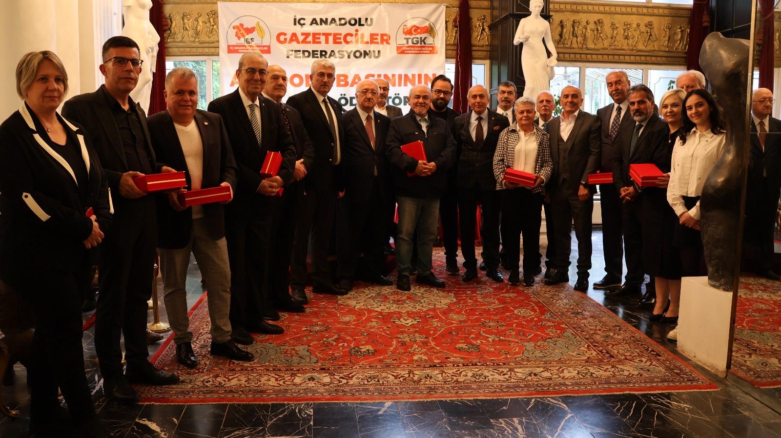 Gazeteciler Cemiyeti (Ankara) ile İç Anadolu Gazeteciler Federasyonunun Başkentte gerçekleştirdiği