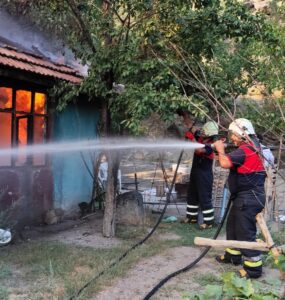 Osmancık’ta müstakil evde yangın