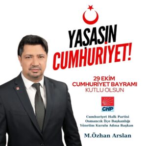 Cumhuriyet Halk Partisi Osmancık İlçe Başkanı M. Özhan Arslan, 29