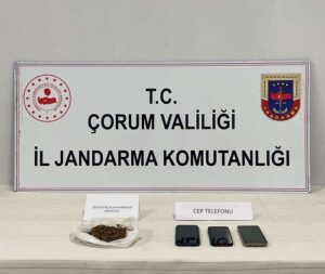 Osmancık ilçesinde bir başka adreste yapılan adli kontrol sırasında ise