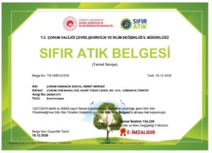 Osmancık Sosyal Hizmet Merkezi, Sıfır Atık Belgesi aldı