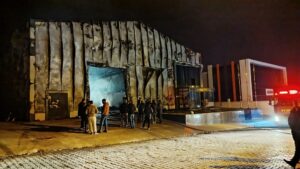 Osmancık Organize Sanayi Bölgesi’ndeki (OSB) bir fabrikada çıkan yangını söndürme