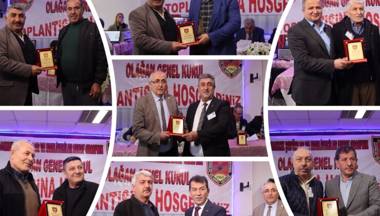 Mesleğinde 25 yılını dolduran şoförlere plaket verildi