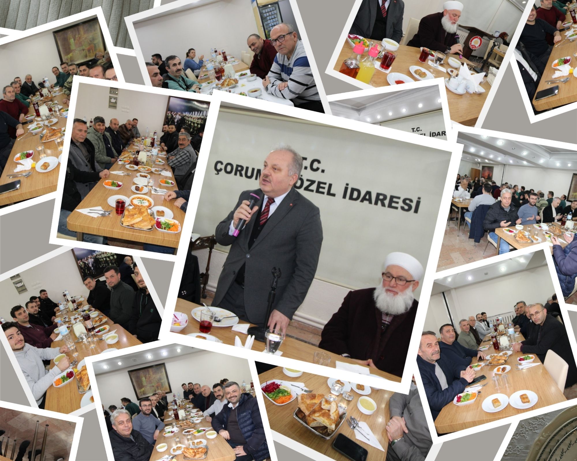 Çorum İl Özel İdare çalışanları iftar yemeğinde buluştu Çorum İl Özel İdare çalışanları, Ramazan ayının manevi atmosferinde iftar