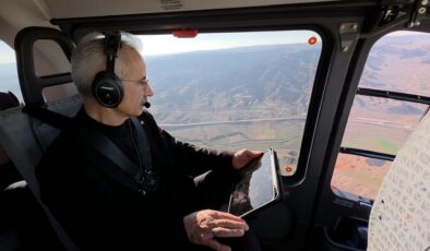 Bakan Uraloğlu, Çorum Hızlı Tren Hattı Projesini Havadan İnceledi