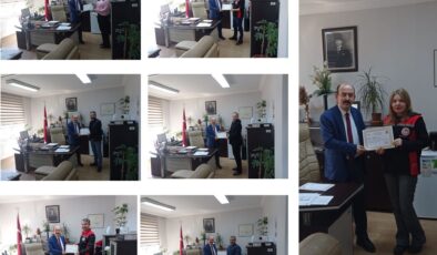 Osmancık İlçe Tarım Personeline Başarı Belgesi