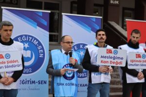 Türk Eğitim-Sen Osmancık Şubesi'nden Öğretmen Cinayetlerine Tepki