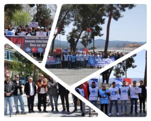 Siverek’teki saldırıya tepki Osmancık’ta öğretmenler iş bıraktı