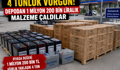 4 Tonluk Vurgun! Depodan 1 Milyon 200 Bin Liralık Malzeme Çalındı