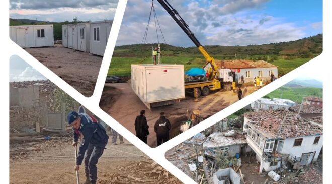 AFAD’dan Sungurlu’ya Yaşam Konteyneri Desteği: Hortumun Yaraları Sarılıyor