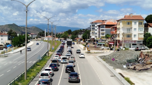 Bayram dönüşü trafiği Osmancık’ta yoğunlaştı