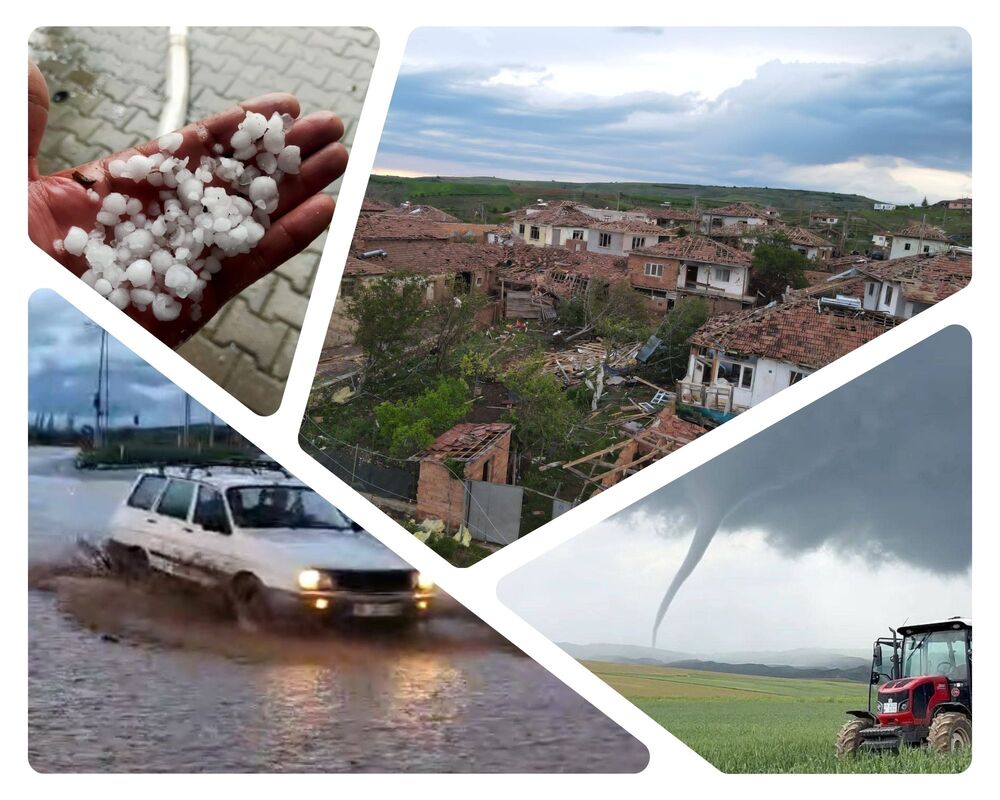 Çorum’da hava alarmı: Sağanak, su baskını, dolu ve hortum hayatı felç etti