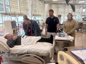 Osmancık Kaymakamı Furkan Duman, Osmancık Devlet Hastanesi Diyaliz Bölümünü ziyaret