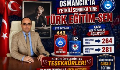 Osmancık’ta yetki yine TÜRK EĞİTİM-SEN’de