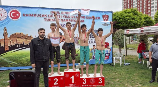 Osmancıklı Pehlivanlar Yozgat’ta Kürsüyü Domine Etti