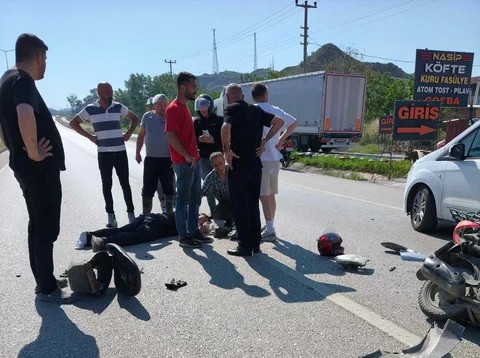 Osmancık’ta Motosiklet ile Hafif Ticari Araç Çarpıştı: 1 Yaralı