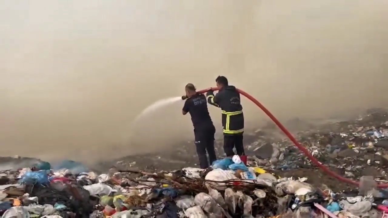 Amasya’da Çöp Depolama Tesisinde Yangın