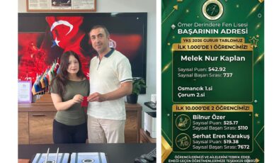 Osmancık’ta YKS Gururu: Ömer Derindere Fen Lisesi Başarılarıyla Göz Doldurdu