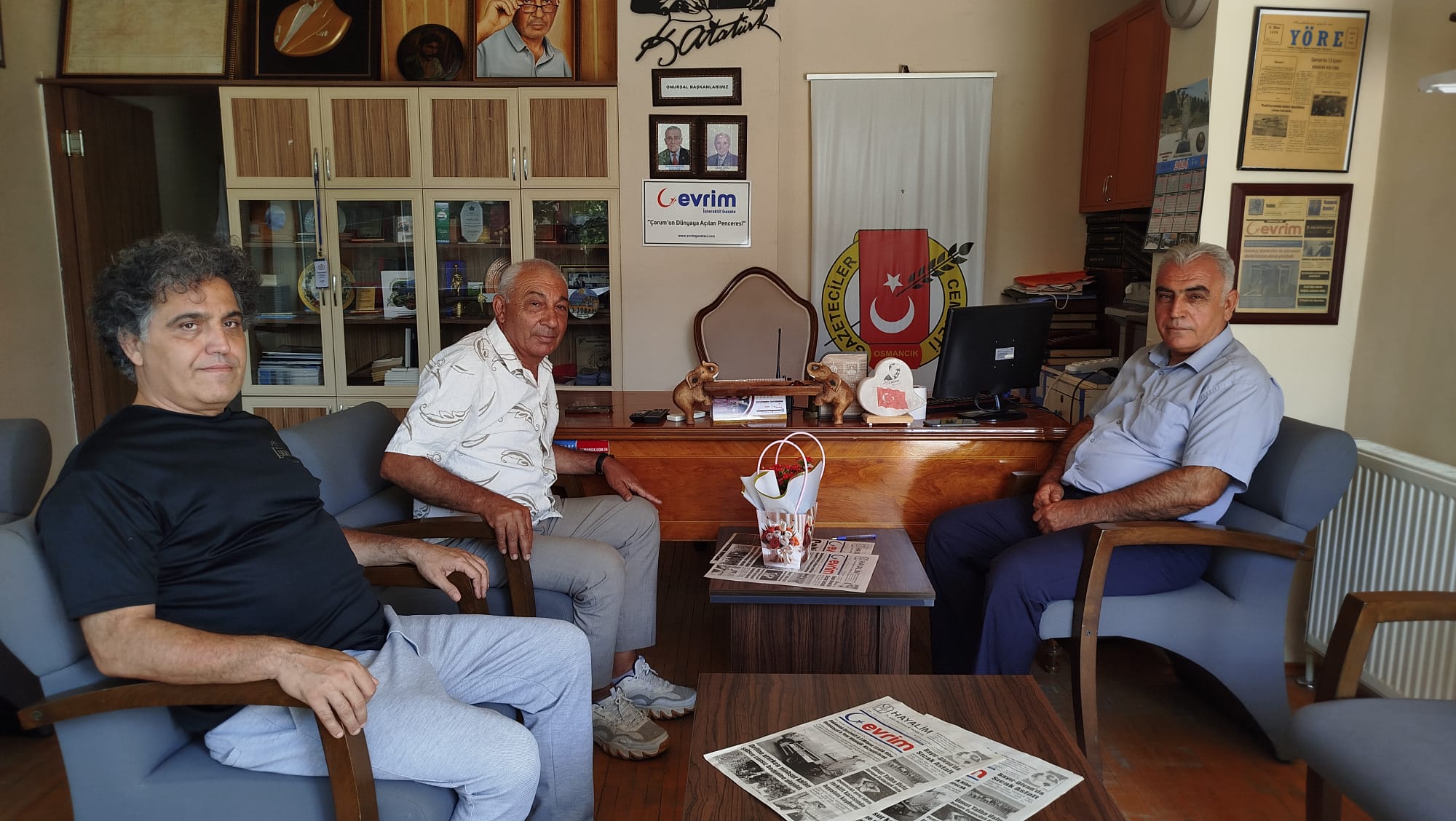 Osmancık İlçe Milli Eğitim Müdürü Makineci’den Evrim Gazetesi’ne Ziyaret