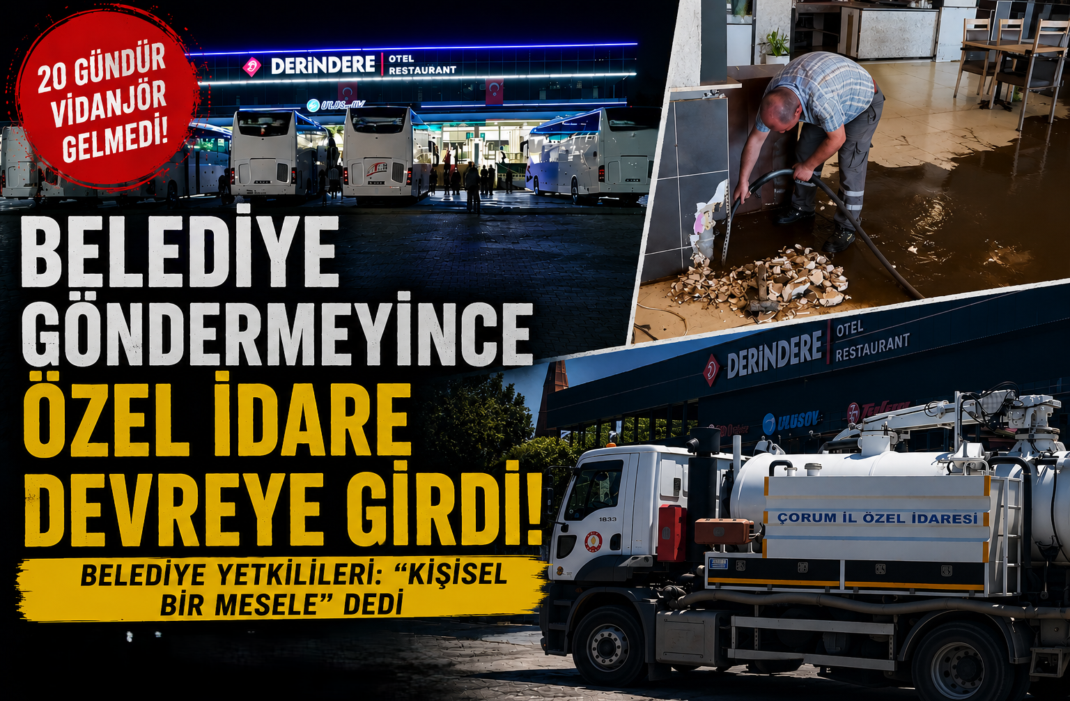 Osmancık’ta 20 Gün Vidanjör Beklediler: Önce Foseptik, Sonra Sabırlar Taştı!