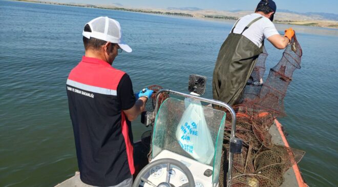 Obruk Baraj Gölü’nde Kaçak Avcılığa Geçit Yok: 1.800 Metre Kerevit Sepetine El Konuldu