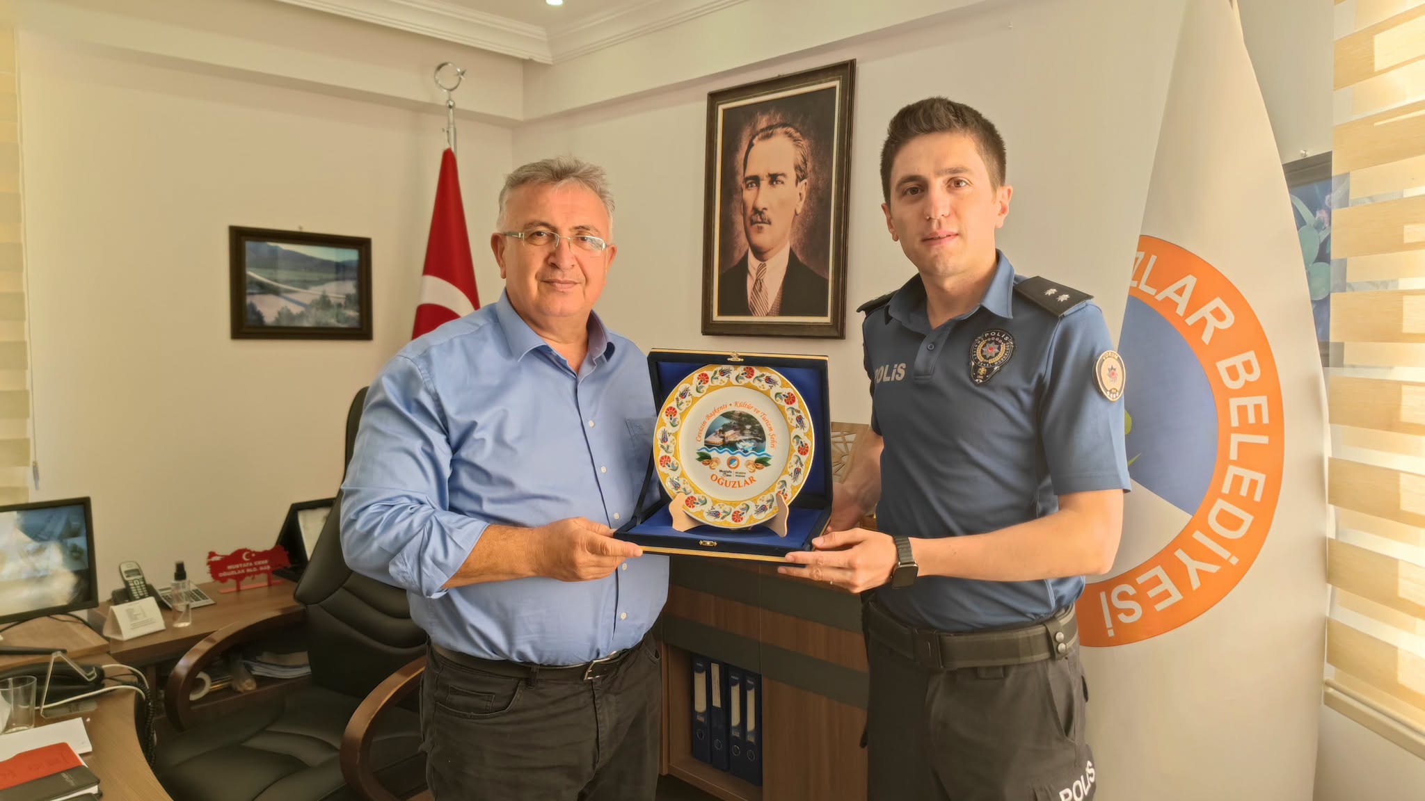 Başkan Cebeci, Osmancık’a Atanan Emniyet Amiri Osman Esad Çelik’i Ağırladı