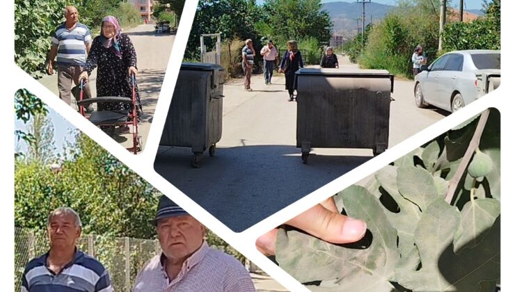 Osmancık’ta Vatandaşlar Yolu Çöp Konteynerleriyle Kapatıp Eylem Yaptı: “Artık Buramıza Geldi”