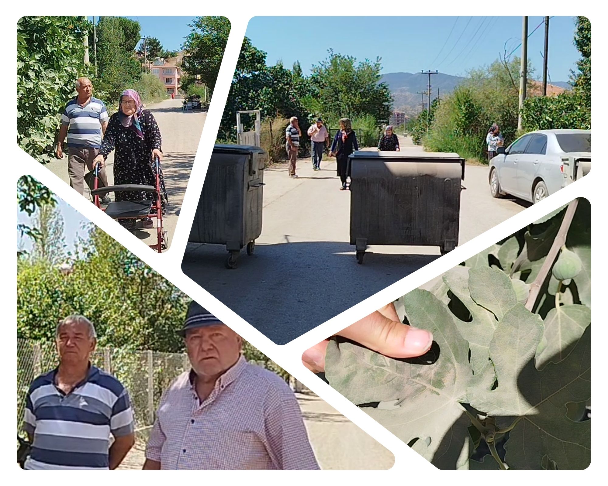 Osmancık’ta Vatandaşlar Yolu Çöp Konteynerleriyle Kapatıp Eylem Yaptı: “Artık Buramıza Geldi”