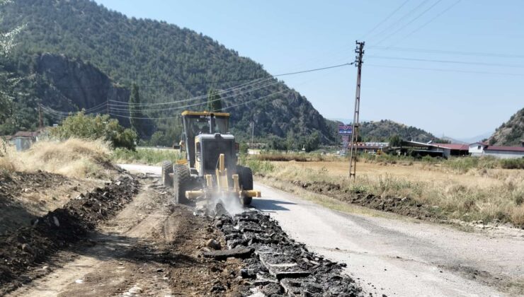 Yeni Danişment Köy Yolunda Asfalt Çalışmaları Başladı