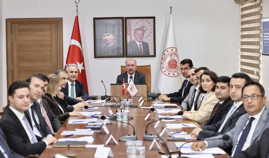 Çorum’da Sosyal Yardımların Performansı Masaya Yatırıldı Sosyal Yardımlaşma ve Dayanışma Vakıfları Performans Karnesi Toplantısı, Vali Ali