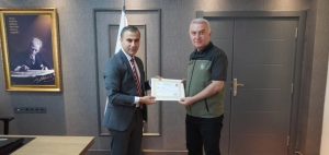 Osmancık Kaymakamı Furkan Duman, tayini çıkan Osmancık Orman İşletme Müdürü