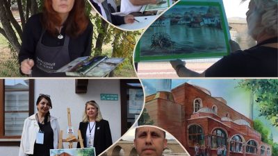 Osmancık’ta düzenlenen 1. Uluslararası Suluboya Festivali’ne katılan 18 sanatçı, ilçenin