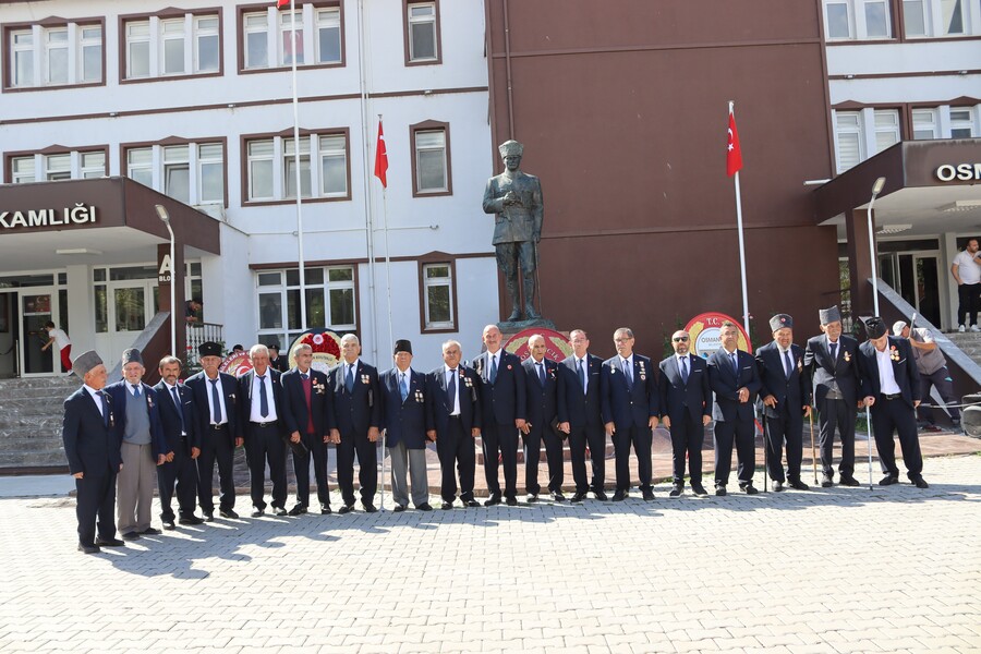 Çorum’un Osmancık ilçesinde 19 Eylül Gaziler Günü dolayısıyla tören ve