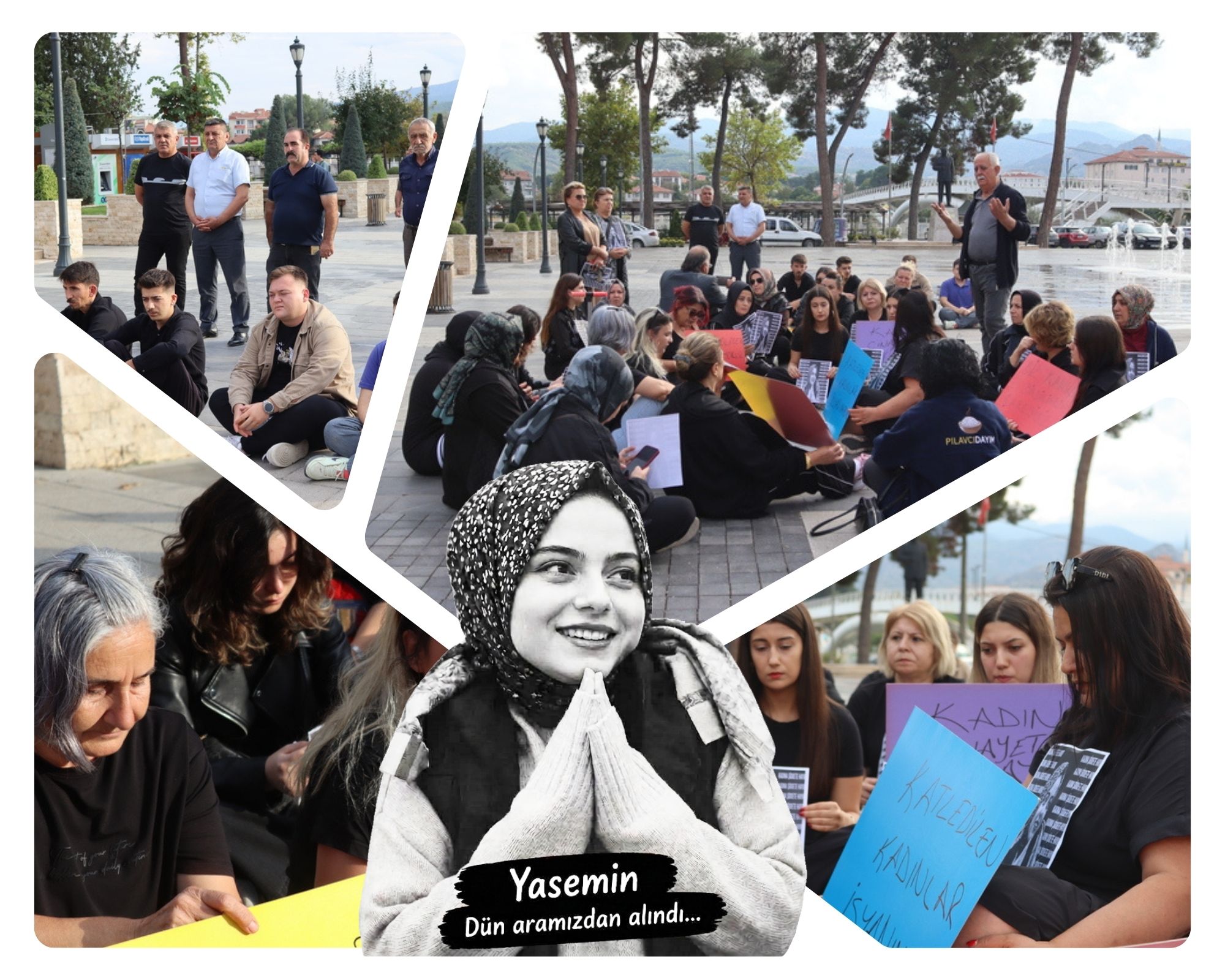Yasemin Yanık İçin Osmancık’ta Oturma Eylemi Düzenlendi