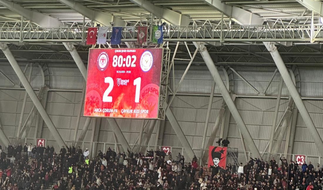 Çorum FK: 2 – Çaykur Rizespor: 1 Trendyol Süper Lig’in 8. haftasında Çorum FK, sahasında konuk ettiği