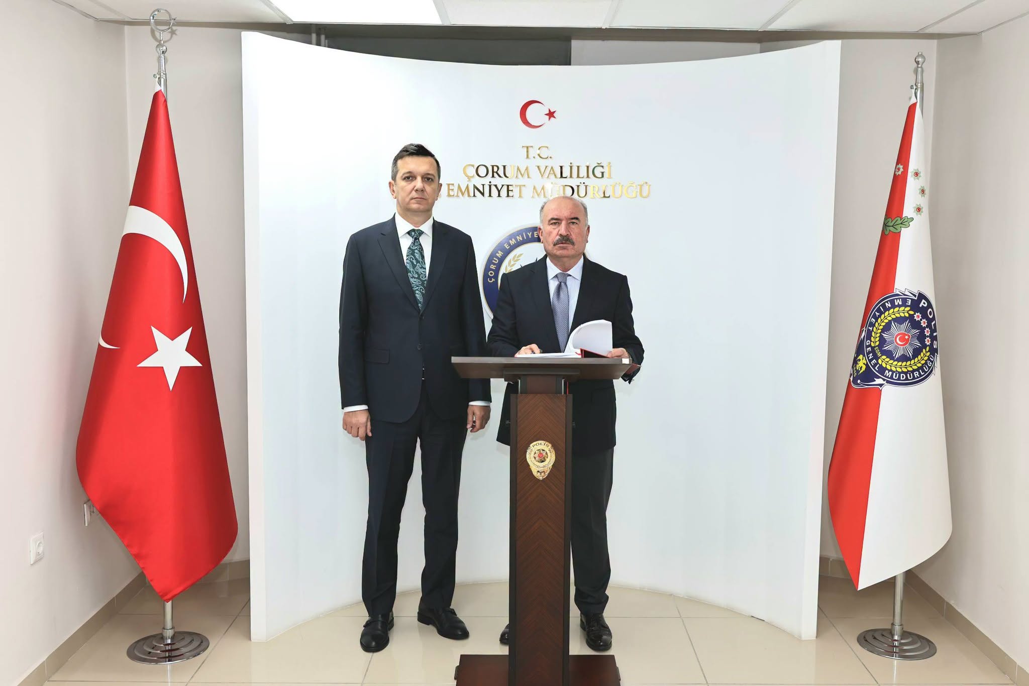 Çorum Valisi Ali Çalgan, İl Emniyet Müdürü olarak göreve başlayan