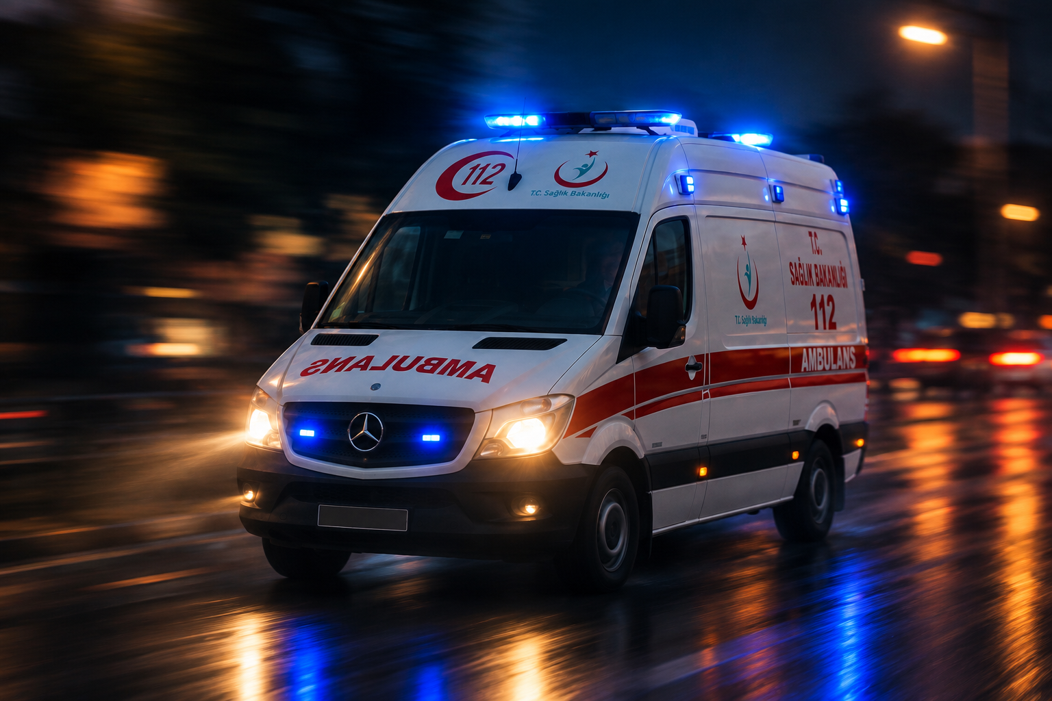 Çankırı’nın Kızılırmak ilçesinde otomobil ile pikabın çarpışması sonucu meydana gelen