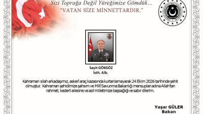 Milli Savunma Bakanlığı (MSB), Ankara’da meydana gelen askeri araç kazasında