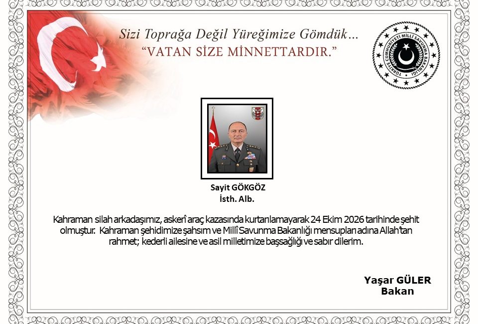 Milli Savunma Bakanlığı (MSB), Ankara Dumlupınar Bulvarı bölgesinde  meydana gelen